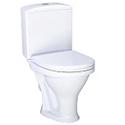 Унитаз-компакт Вест (косой вып., ниж. подв., 1-реж. арм., сид.полипропилен), SANTERI