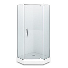 ALEX BAITLER Душевое ограждение без поддона AB215-100 100*100*200 (пятиугольное, прозрач.стекло 8мм)