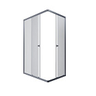 ТРИТОН ДШ "Вента-Хром" 100х80, прямоуг, стекло 4мм (1 место)