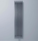 Стальной профильный вертикальный радиатор VELAR S 1750 V-8 секций нижнее подключение 050 ( RAL 9005 муар) без термостатического клапана