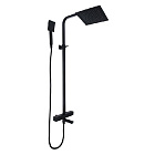 A83306F Душевая система ACCOONA с термостатическим смесителем и тропическим душем латунь/черный (5)