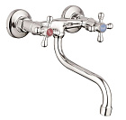 Смеситель для кухни (мойки) G.LAUF JMX12-A605 настенный (1/2" керамика)