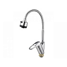 Смеситель для кухни (мойки) G.LAUF KAK4-В043 (D40; на латунной гайке, боковая ручка, гибкий излив)