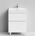 Аббат 60 Тумба+умывальник белая (рак.Мальта 60 доломит), VOD-OK